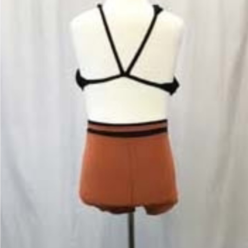 Dance costume base Crystal Couture black & copper : NWT medium child - Picture 3 of 3